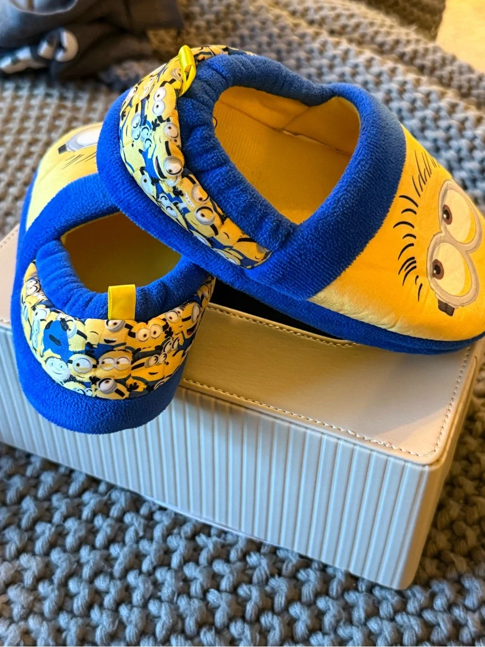 Kids Yellow & Blue Character Slippers